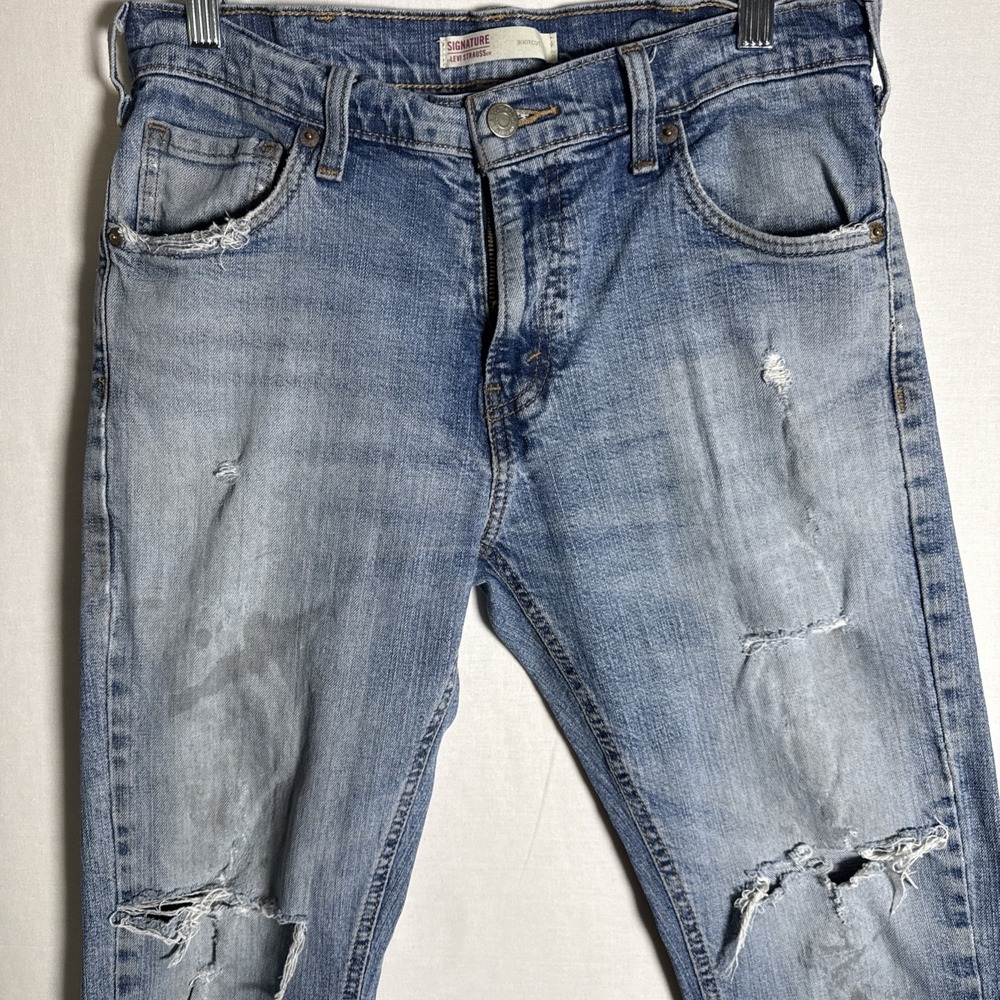 Distressed Paint Splattered Levi Strauss Signature Jeans Men 30 x 32 Bootcut